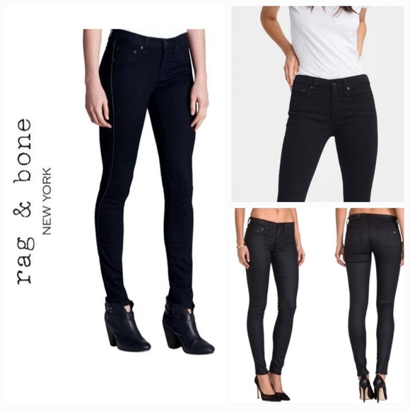 rag & bone Denim - Rag & Bone Jeans Legging Midnight Blueish /Black  Size: 26
